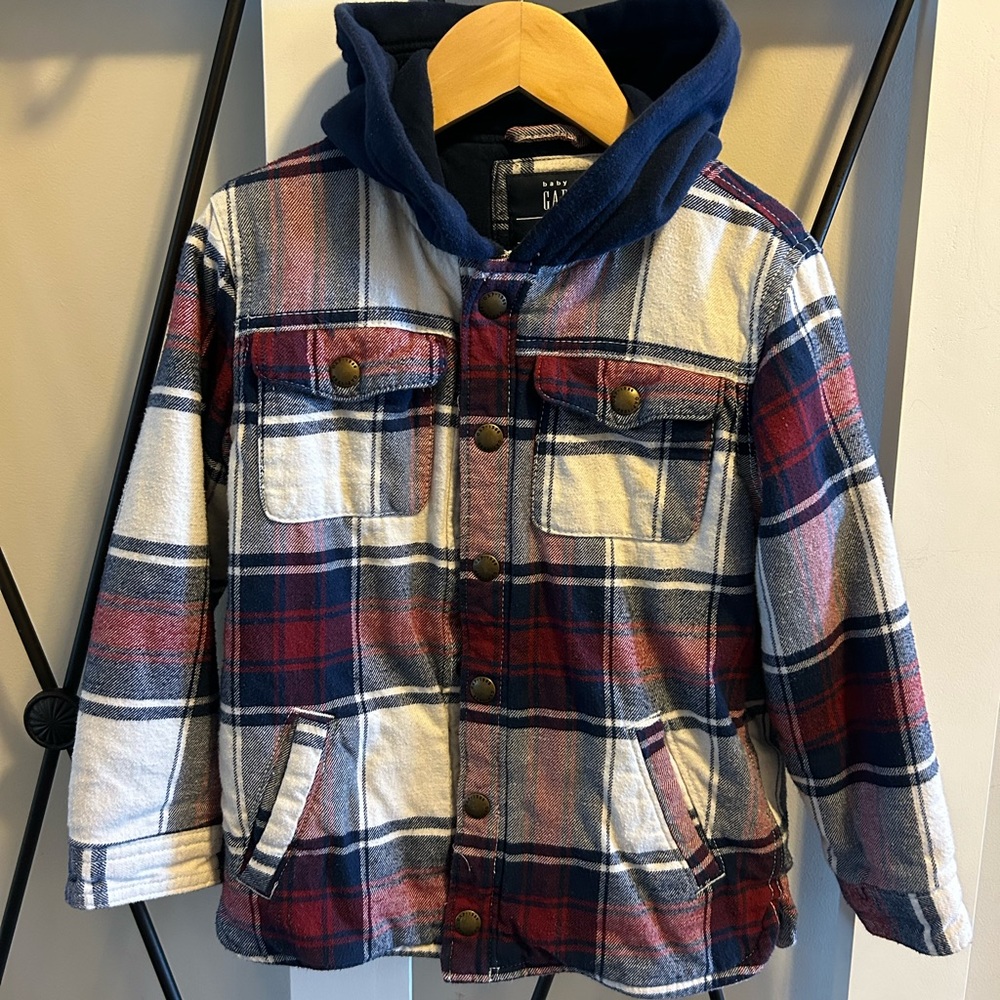 Gap Kids Plaid Shirt Jacket